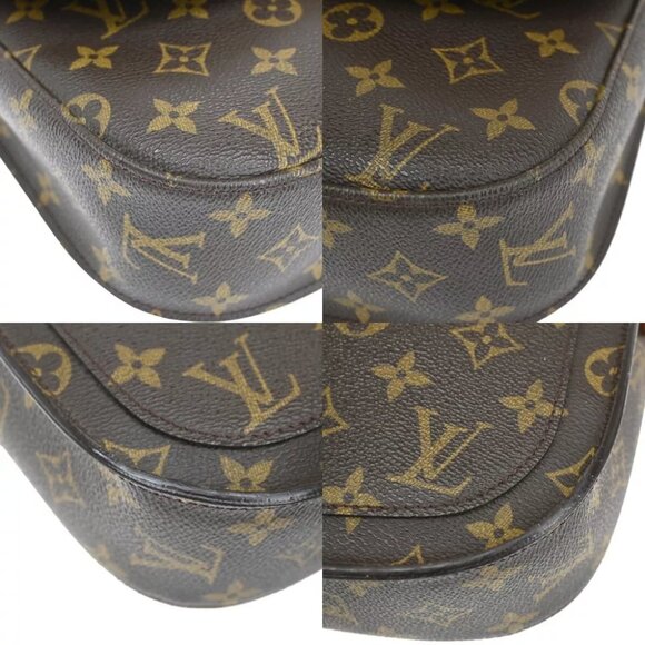 LOUIS VUITTON Saint Cloud GM Shoulder Bag Monogram Leather Brown M51242 80FA523 - Picture 7 of 10